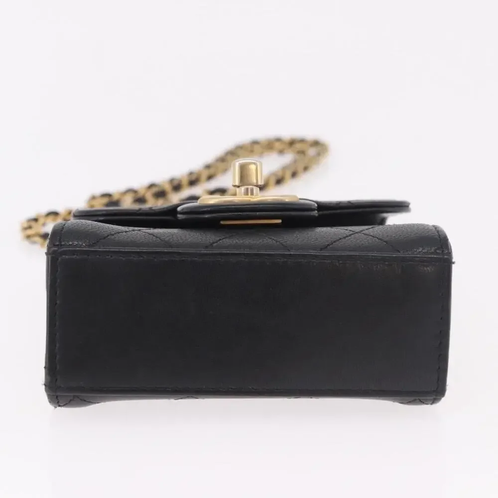 Chanel Matelasse Chain Shoulder Bag Black